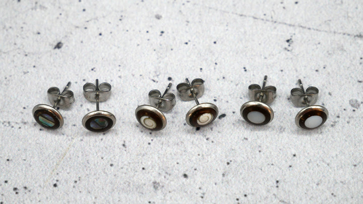 Paar Ohrstecker aus Chirurgenstahl - 1L/16