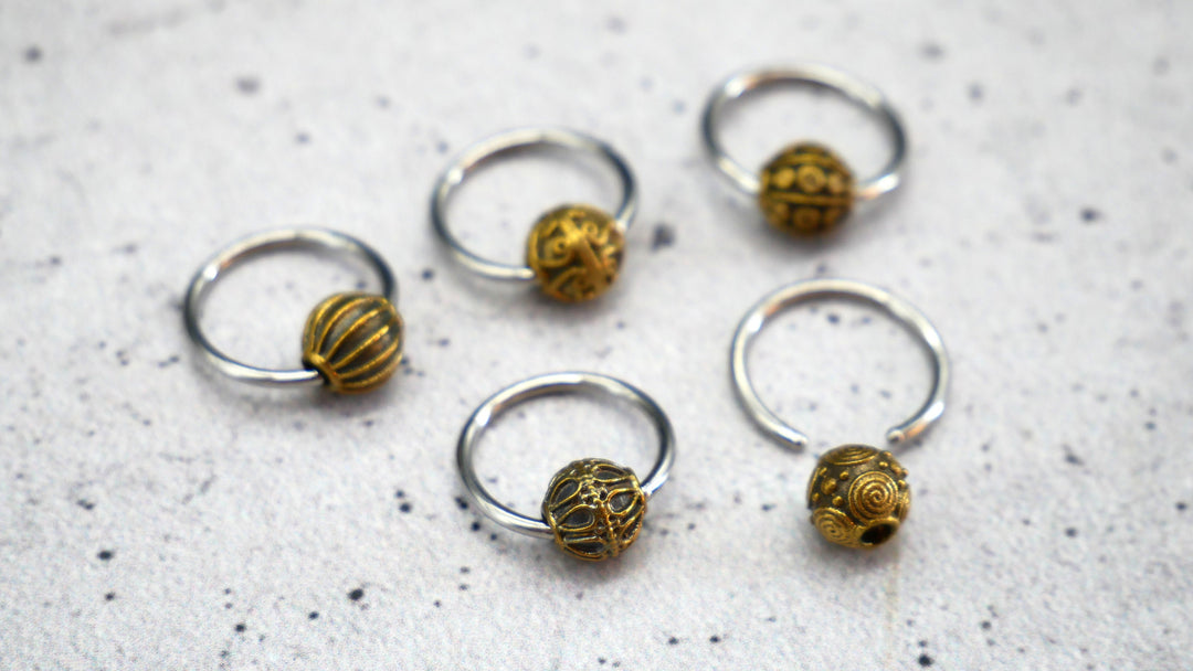 Ohrring Ball Closed Ring - 1K/03
