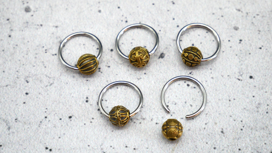 Ohrring Ball Closed Ring - 1K/03