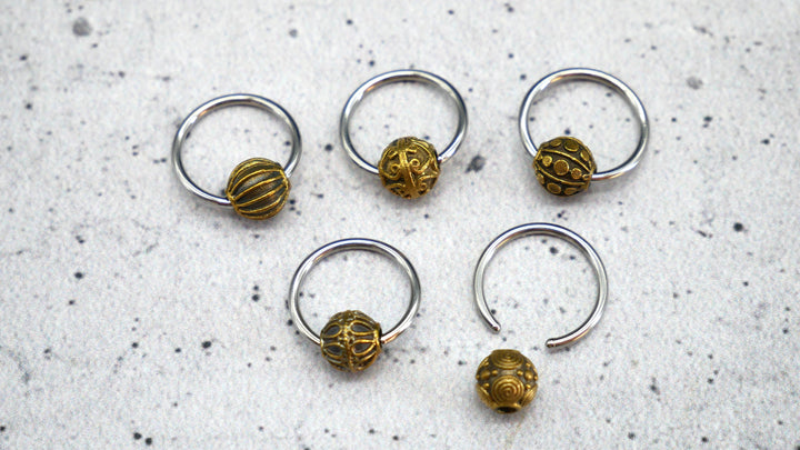 Ohrring Ball Closed Ring - 1K/03