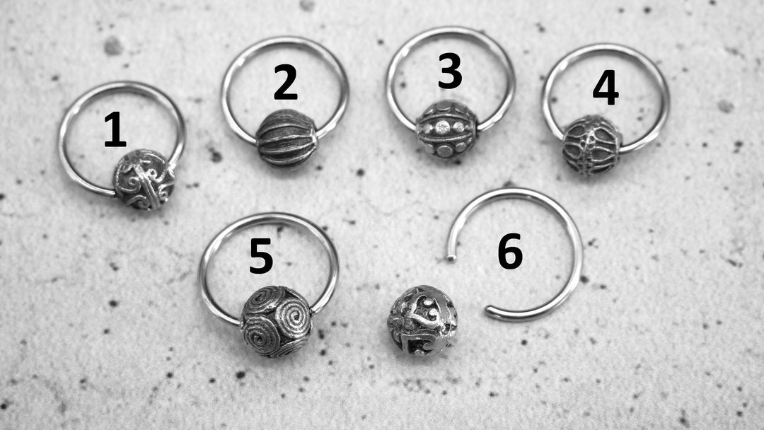 Ohrring Ball Closed Ring - 1K/03