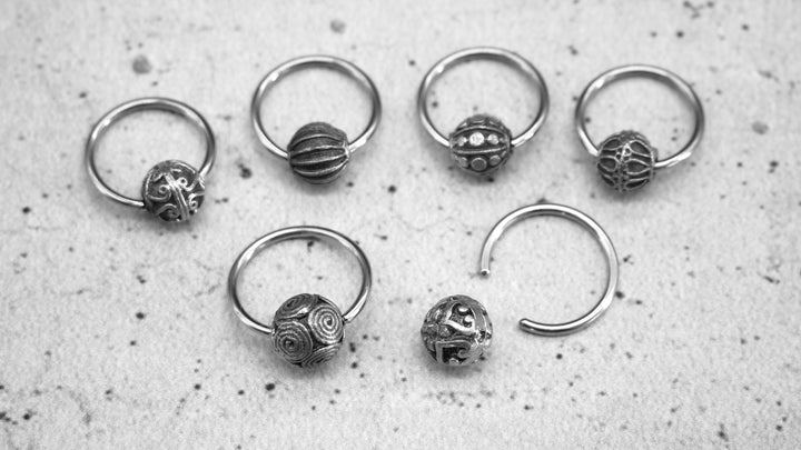 Ohrring Ball Closed Ring - 1K/03