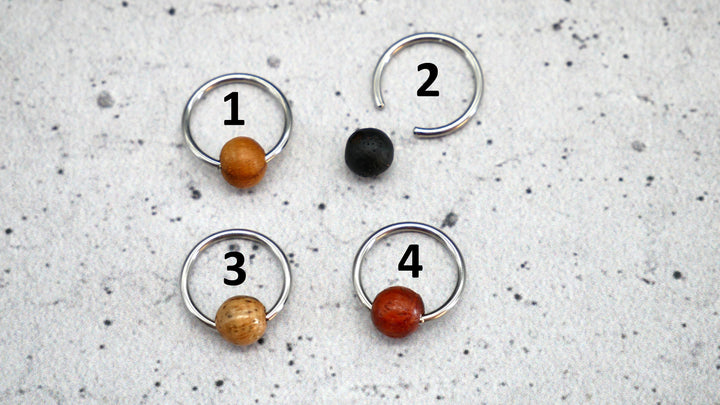 Ohrring Ball Closed Ring - 1K/04