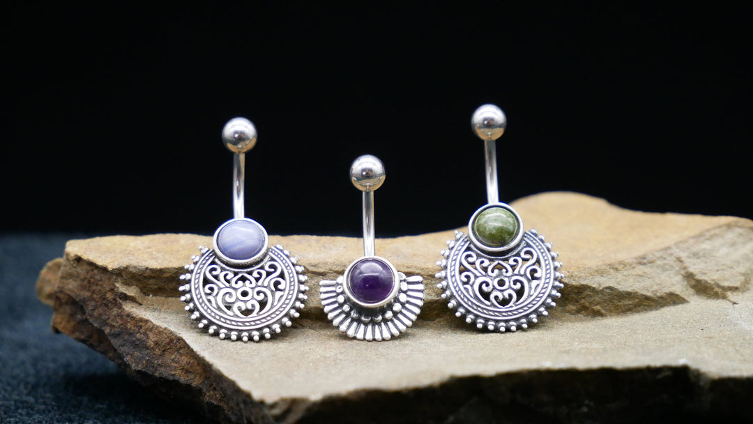 Bauchnabelpiercing 925er & Chirurgenstahl - 1N/09