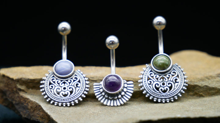 Bauchnabelpiercing 925er & Chirurgenstahl - 1N/09
