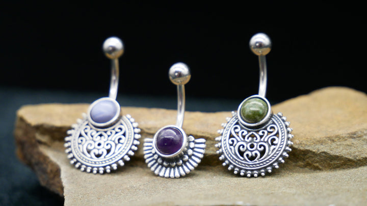 Bauchnabelpiercing 925er & Chirurgenstahl - 1N/09