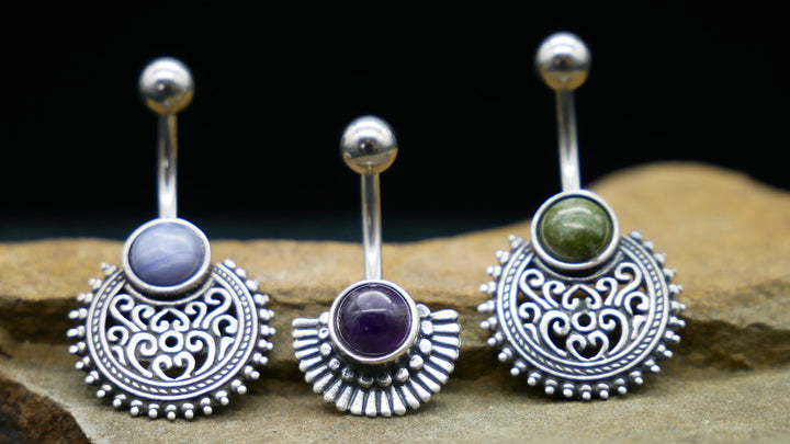 Bauchnabelpiercing 925er & Chirurgenstahl - 1N/09