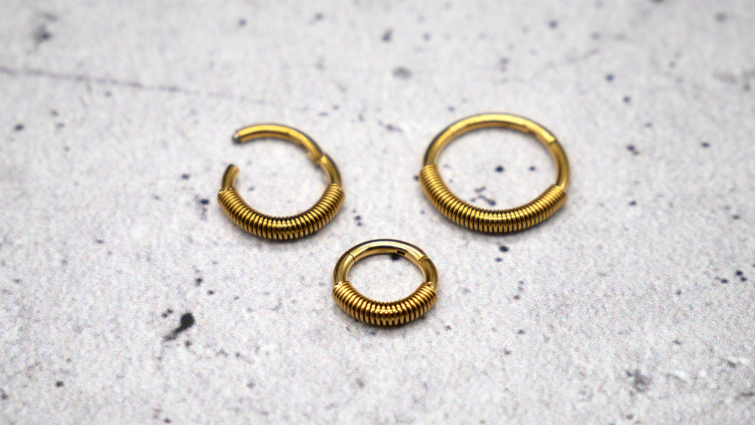 Piercing Ring Septum Chirurgenstahl 1,2mm 16g - 1A/08