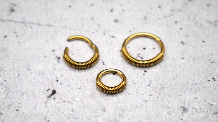 Piercing Ring Septum Chirurgenstahl 1,2mm 16g - 1A/08