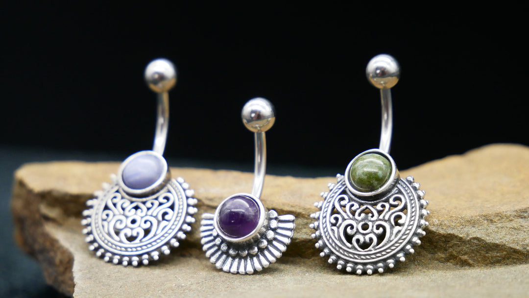 Bauchnabelpiercing 925er & Chirurgenstahl - 1N/09