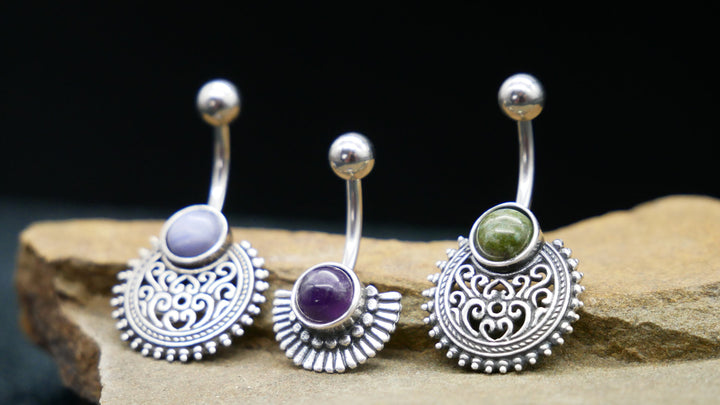 Bauchnabelpiercing 925er & Chirurgenstahl - 1N/09