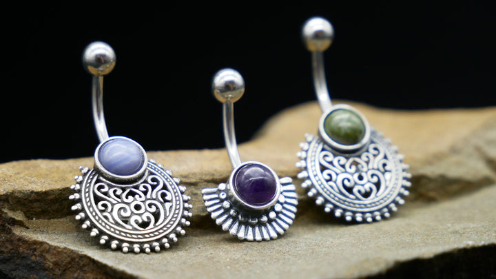 Bauchnabelpiercing 925er & Chirurgenstahl - 1N/09