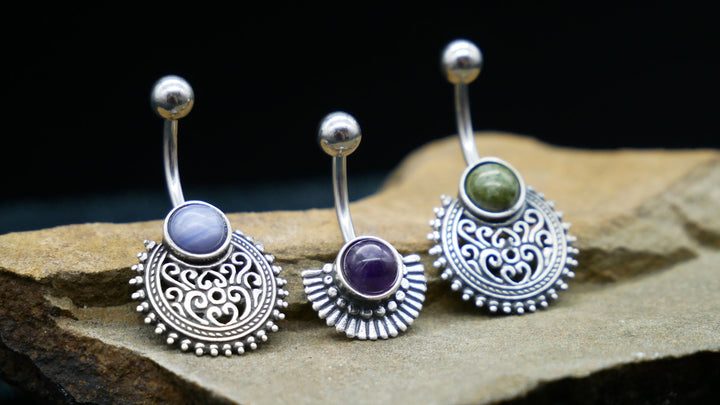 Bauchnabelpiercing 925er & Chirurgenstahl - 1N/09