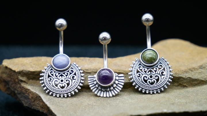 Bauchnabelpiercing 925er & Chirurgenstahl - 1N/09