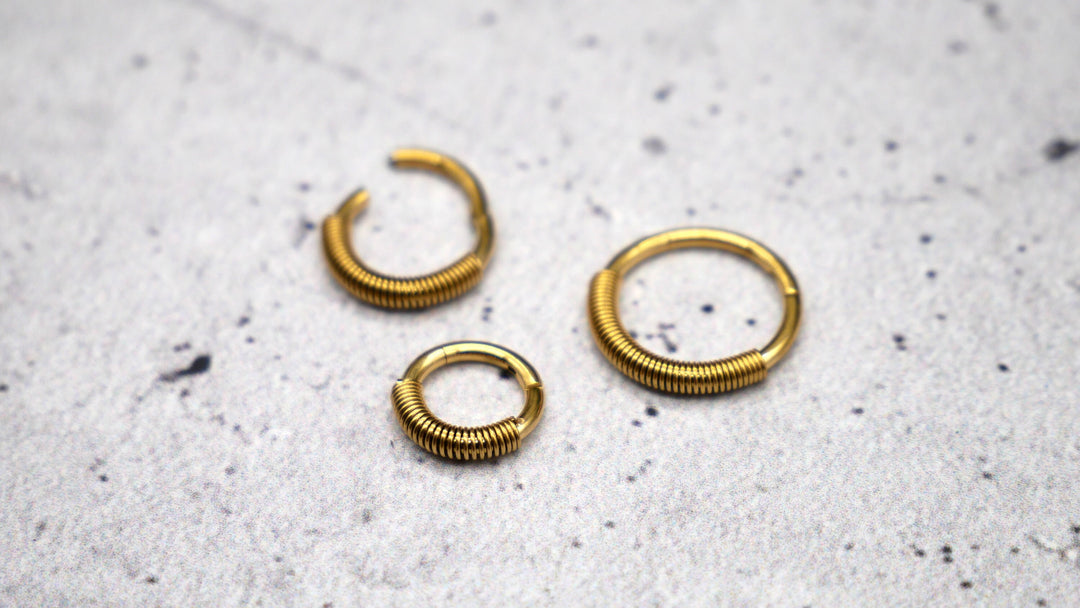Piercing Ring Septum Chirurgenstahl 1,2mm 16g - 1A/08