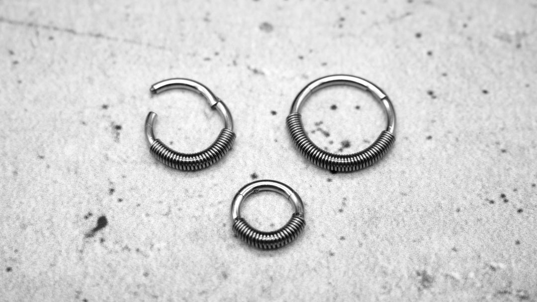 Piercing Ring Septum Chirurgenstahl 1,2mm 16g - 1A/08