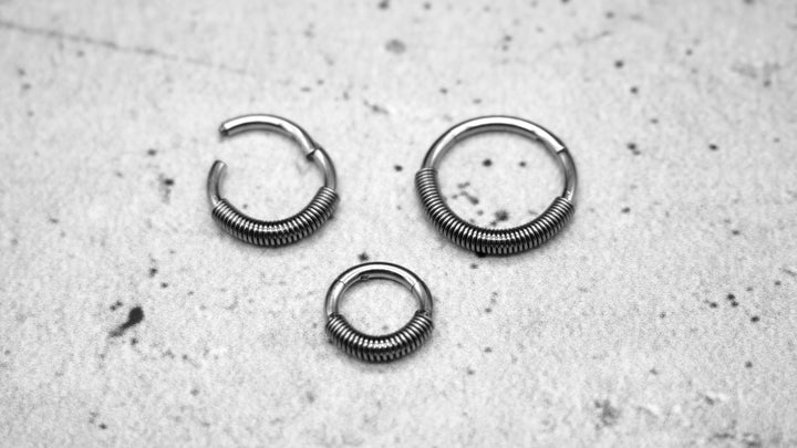 Piercing Ring Septum Chirurgenstahl 1,2mm 16g - 1A/08