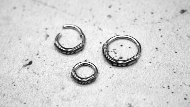Piercing Ring Septum Chirurgenstahl 1,2mm 16g - 1A/08