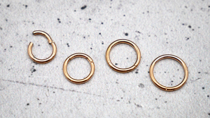 Rosegold Piercing Ring Chirurgenstahl - 1A/04