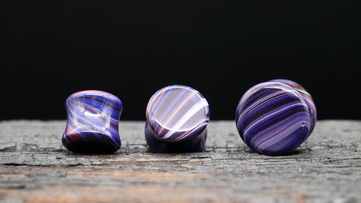 1x Plug Bemalt Batik Style 8-16mm - F1