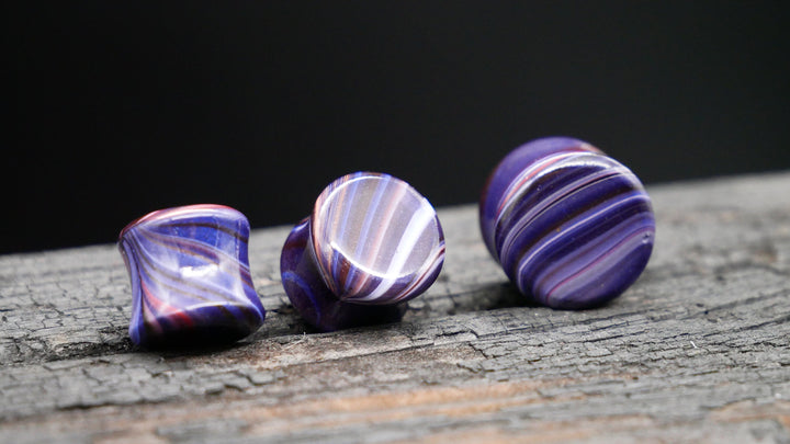 1x Plug Bemalt Batik Style 8-16mm - F1