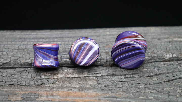 1x Plug Bemalt Batik Style 8-16mm - F1