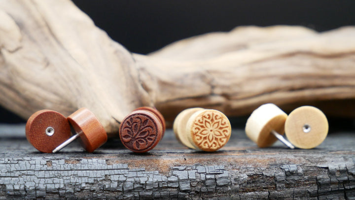 Fake Plug aus Narra Wood - N2