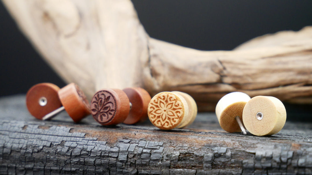 Fake Plug aus Narra Wood - N2