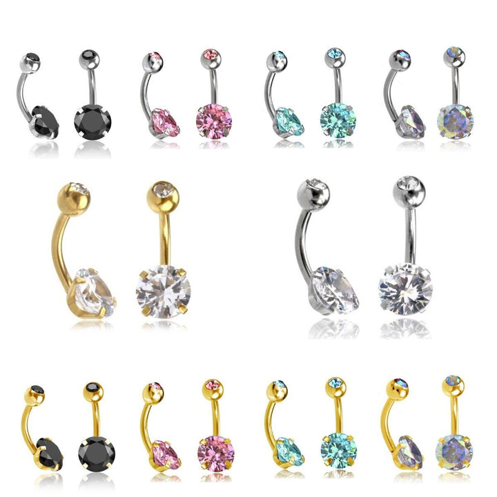 Bauchnabelpiercing Chirurgenstahl - 1M/12