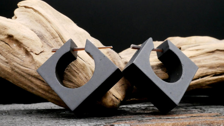 Ohrringe aus Holz Handarbeit - II-8
