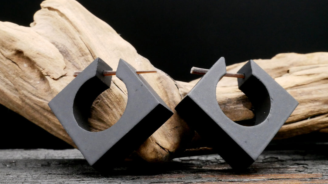 Ohrringe aus Holz Handarbeit - II-8