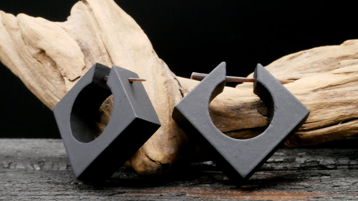Ohrringe aus Holz Handarbeit - II-8
