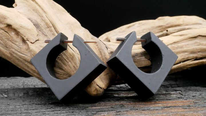 Ohrringe aus Holz Handarbeit - II-8