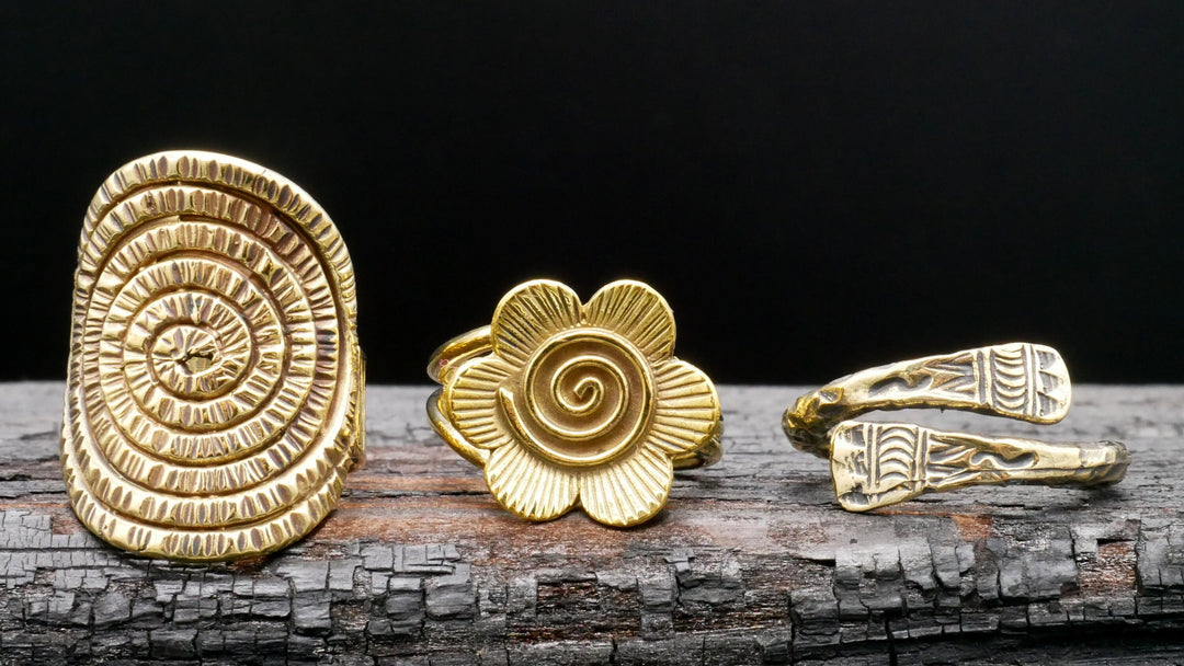 Fingerring Unisize Flower - N3