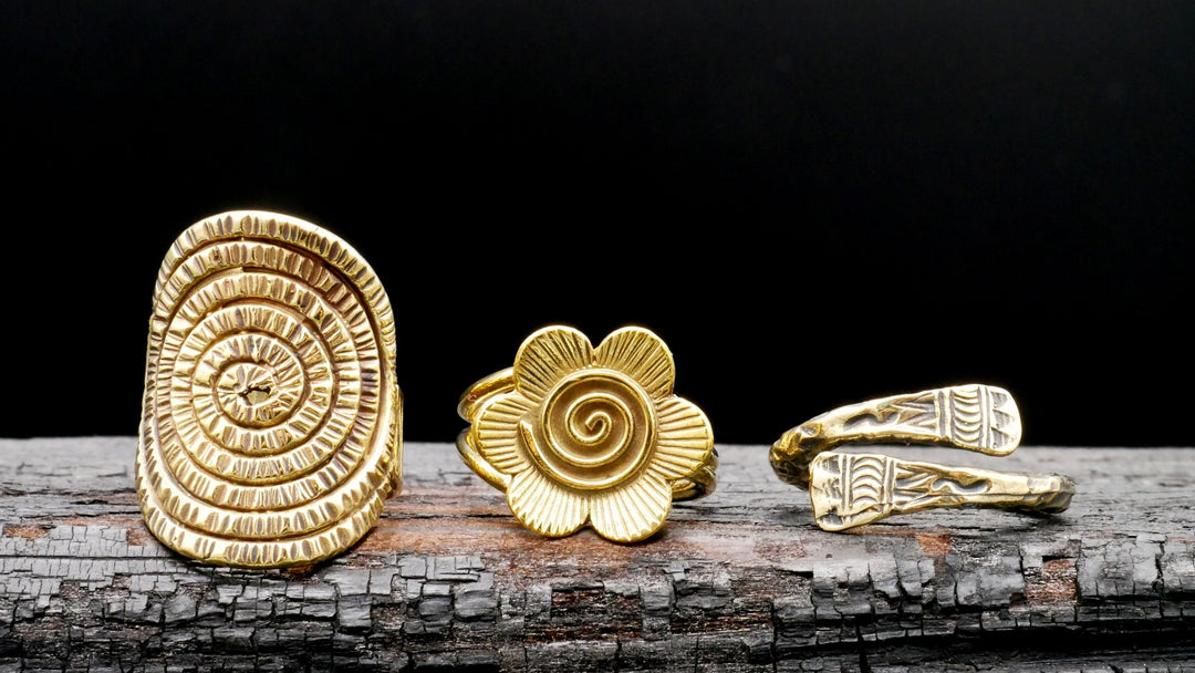 Fingerring Unisize Flower - N3