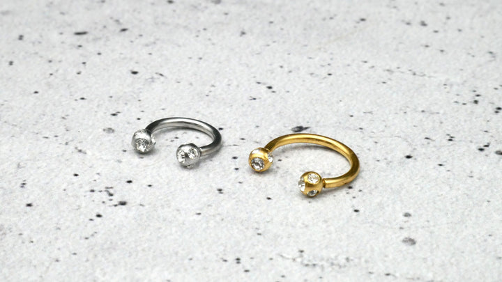 Piercing/Hufeisen Circular Barbell Chirurgenstahl - 1F/19