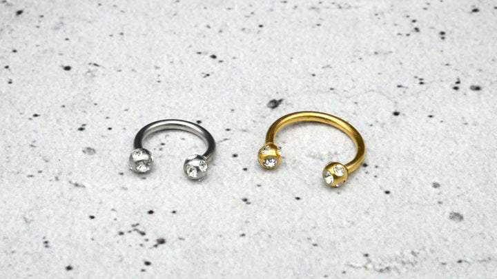 Piercing/Hufeisen Circular Barbell Chirurgenstahl - 1F/19