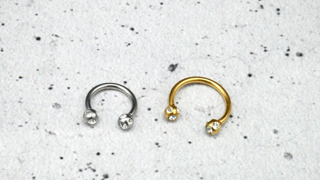 Piercing/Hufeisen Circular Barbell Chirurgenstahl - 1F/19
