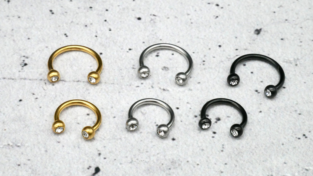 Piercing/Hufeisen Circular Barbell Chirurgenstahl - 1F/19