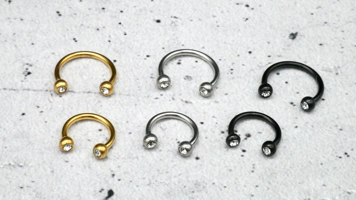 Piercing/Hufeisen Circular Barbell Chirurgenstahl - 1F/19