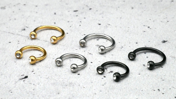 Piercing/Hufeisen Circular Barbell Chirurgenstahl - 1F/19