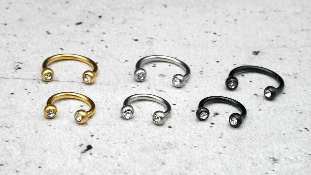 Piercing/Hufeisen Circular Barbell Chirurgenstahl - 1F/19