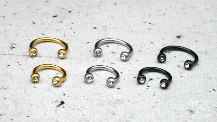 Piercing/Hufeisen Circular Barbell Chirurgenstahl - 1F/19