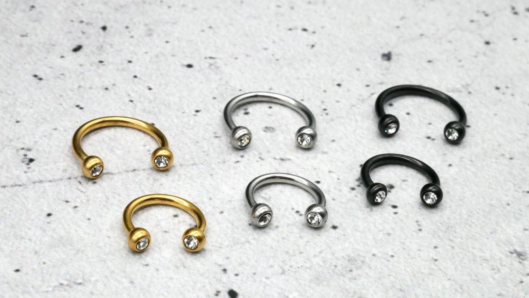 Piercing/Hufeisen Circular Barbell Chirurgenstahl - 1F/19