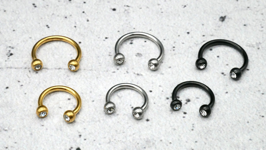 Piercing/Hufeisen Circular Barbell Chirurgenstahl - 1F/19