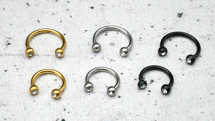Piercing/Hufeisen Circular Barbell Chirurgenstahl - 1F/19
