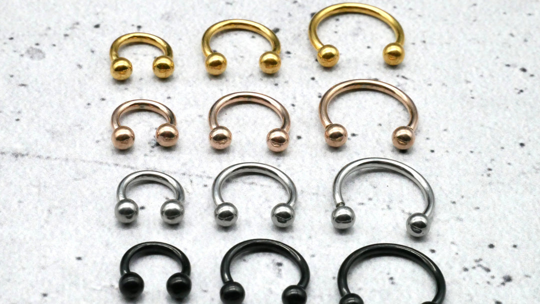 Piercing/Hufeisen Circular Barbell Chirurgenstahl - 1A/19