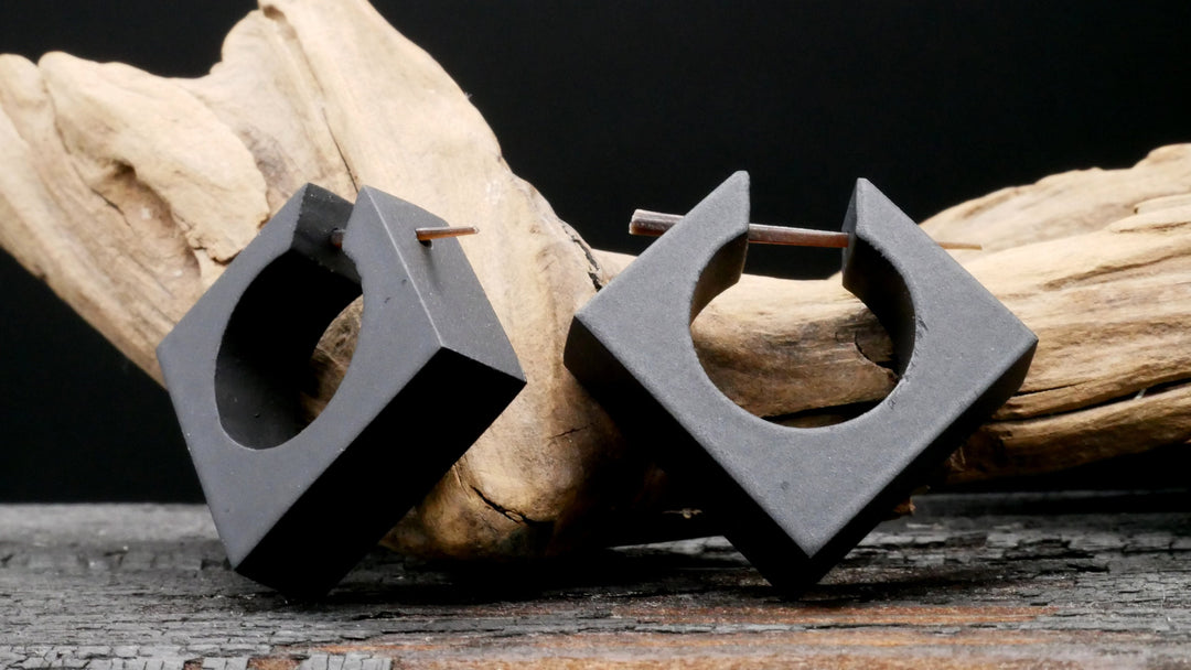 Ohrringe aus Holz Handarbeit - II-8