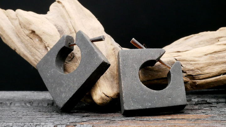 Ohrringe aus Holz Handarbeit - II-8