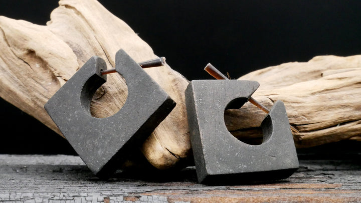 Ohrringe aus Holz Handarbeit - II-8